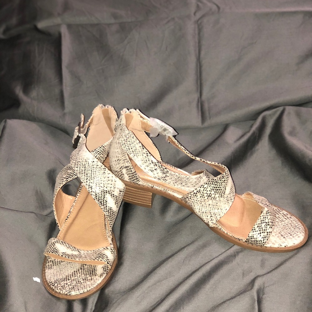 Snakeskin sandals